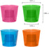 Party Essentials Hard Plastic 4-Ounce Bomber Cups, Assorted Neon, 12-Count