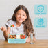 Bento Box with Lunch Bag, NatraProw 3 Compartments Adult Bento Box with Utensils, 1600ML Large Bento Boxes, BPA Free Ideal Portion Sizes Lunch Box Containers, Microwave Safe Bento Box - Blue Large