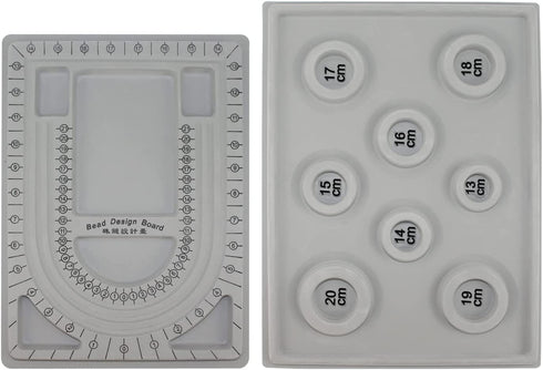 2 Pieces Beading Boards Bead Design Trays Necklace Bracelet Beading Jewelry Design Mats for DIY Jewelry Making