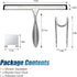 Simtive 10-Inch Shower Squeegee Set, Squeegee for Shower Glass Door, Mirror and Window, Includes Shower Door Hook and Adhesive Hook