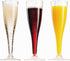 Plastic Champagne Glasses | 32 Pack | Gold Glitter Disposable Flutes in Bulk, Perfect for Parties, Wedding, Mimosa, Valentines Day, Brunch, and Bachelorette Party, Toasting Flutes