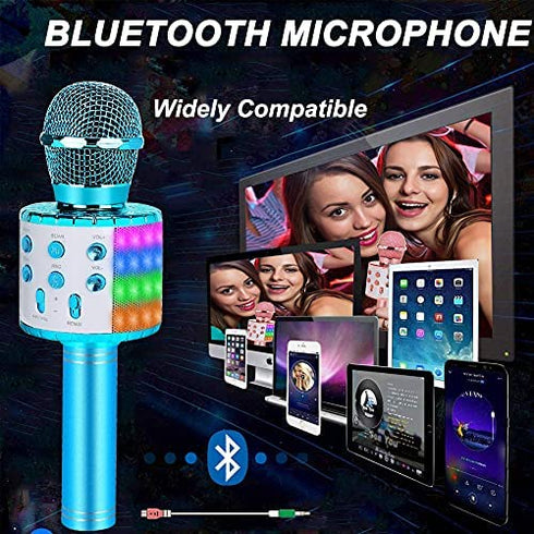 Karaoke Microphone for Kids Gifts Age 4-12,Hot Toys for 5 6 7 8 Year Old Kids Singing Microphone,Popular Birthday Presents for 9 10 11 12 Year Old Teenager