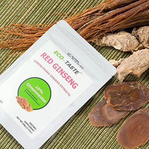 Red Ginseng Root Extract Powder-Korean Panax, 10% Ginsenosides, 60g