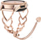 Aiiko Band for Galaxy Watch 5 4 40mm 44mm/Galaxy 5 Pro 45mm/Watch 4 Classic 42mm 46mm/Galaxy Watch 3 41mm/Galaxy Watch 42mm 20mm Rose Gold Stainless Steel Women Wristbands for Samsung Active 2 Watch