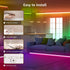 Lepro Music LED Strip Lights, 16.4ft RGB LED Strips with Remote Sync to Music, 5050 SMD LED Color Changing Strip Light for Bedroom, Home, TV, Parties and Fstivals