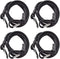 SDTC Tech 18 Inch Bungee Cord with Carabiner Hook | 4 Pack Superior Latex Heavy Duty Straps Strong Elastic Rope Locks onto Anchor Points of Luggage Rack/Cargo/Camping/RV/Hand Carts etc.