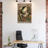 IXMAH Banjo Frog Art Poster Canvas Painting Creativity Poster and Print Wall Art Picture for Living Room Home Decoration (Frog,16x24inch Unframed)
