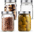 32 oz Mason Jars Wide Mouth with Airtight Lids, Pickling Mason Jars Glass for Food Storage, Canning, Fermenting Fruits and Vegetables (4 Pack)