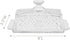 HOME-X Crystal Butter Dish with Lid, Real Crystal Covered Dish, Butter Holder for Serving and Storage, 8"L x 3 ½" W x 4' H, Crystal
