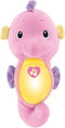 Fisher-Price Soothe & Glow Seahorse, Pink, Plush Toy with Music, Ocean Sounds and Lights for Baby