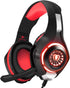 BlueFire 3.5mm PS4 Gaming Headset Headphone with Microphone and LED Light Compatible with Playstation 4, PS5, Xbox one, PC (Red)