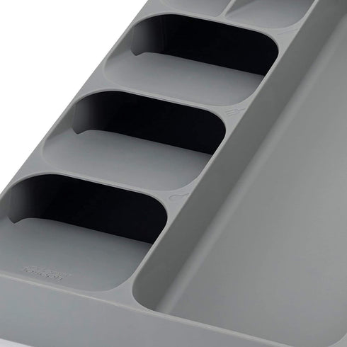 Joseph Joseph DrawerStore Kitchen Drawer Organizer Tray for Cutlery Utensils and Gadgets, Gray, 15.6 x 15.1 x 2.1 Inches