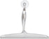 iDesign 59150 Plastic Bathroom Squeegee with Suction Hook Holder, Clear, 12-Inch (Pack of 1)