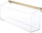 russell+hazel Acrylic Wall Valet, Clear with Gold-Toned Hardware, 12.375? x 3.5? x 5.125?