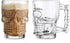 King International Skull Beer Mug| Set of 2| 17.7 Oz| Glass Beer Draft Mug glasses| HALLOWEEN SKULL| Gothic Decor| Glass Beer Mug| Whisky/Wine/Vodka Glass for Your Home Bar