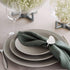 mw Decor: Napkin Rings Set of 12 for Dinner Party - Weddings - Holidays - Christmas - Silver Sparkle with a Clear Rhinestone Decoration (Silver Heart)