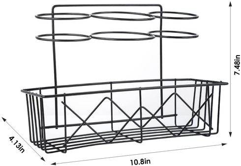 Hair Dryer Holder Wall Mounted, UBeishun Bathroom Hair Tool Organizer with Adhesive Hooks, Styling Tool Organizer for Hair Dryer, Flat Iron, Curling Wand, Hair Straighteners