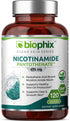 B-3 Nicotinamide Pantothenate 675 mg 120 Vcaps - Clear Skin Series B5 Pantothenic Acid Natural Flush-Free Nicotinic Amide Niacin - Supports Skin Cell Health