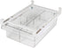 YekouMax Fridge Drawer Organizer, Refrigerator Organizer Bins, Pull Out with Handle, Fridge Shelf Holder Storage Box, Clear Container for Food,Drinks,Fit for Fridge Shelf Under 0.6" (1 Pack Medium)
