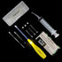 Airgoesin™ Lighted Tonsil Stone Remover Tools or Earwax Removal Tools, Yellow, 5 Tips, Tonsillolith Pick Case + 1 Irrigator Cleaner
