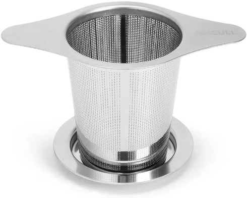 Stainless Steel Tea Infuser, JEXCULL Premium Tea Strainer with Two Handles & Large Capacity for Loose Tea Leaf, Classic Metal Mesh Tea Filter for Cups, Mugs, Teapots