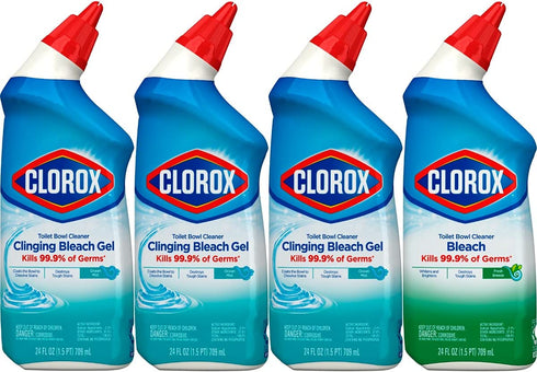 Clorox Toilet Bowl Cleaner With Bleach Variety Pack - (package May Vary), 24 Fl Oz (Pack of 4)
