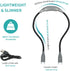 Book Light, Book Light for Reading in Bed, Fast Recharge, Neck Reading Light Slim with 3 Modes, Super Flexy, Hands Free Versatile Neck Light, Up to 70 Hours.Gift for Knitting, Sewing, Camping(Grey)