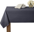 RYB HOME Grey Table Cloth - Rectangle Spill-Proof and Water Resistance Fabric Tablecloth Holiday Table Cover for Kitchen Dining Buffet Reception, 60 x 90, Grey
