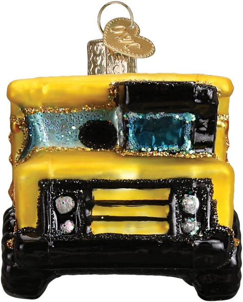 Old World Christmas Glass Blown Ornament Toy Dump Truck (44085)