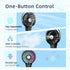 HandFan Small Handheld Misting Fan, Portable Mister Fan with 7 Colorful Nightlight,USB Rechargeable Personal Mist Fan, Battery Operated Spray Water Fan, for Travel, Outdoors, Camping(Black)
