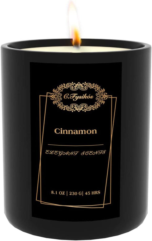 C.Fysik³s Scented Candles | Soy Candles | Candles for Home Scented | Aromatherapy Candle | Long Lasting Scented Candles | Cinnamon Candle | Candles Gifts for Women | 8 oz