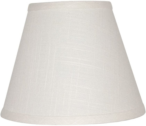 TOOTOO STAR Barrel White Small Lamp Shade for Table Lamps Replacement, 5x9x7 Inch,Fabric Cloth, Spider Model (white)