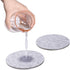 WAYIFON Felt Drink Coaster Set of 6 with Holder, 3.9 in Absorbant Coasters for Drinks, Anti-Slip Cup Mat Pad-Protect Tables from Drink Spills, Water Rings and Scratches-Suit for Home & Kitchen - Gray