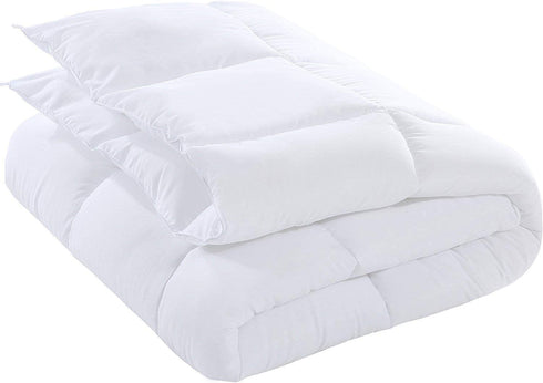 Utopia Bedding Down Alternative Comforter (Queen, White) - All Season Comforter - Plush Siliconized Fiberfill Duvet Insert - Box Stitched