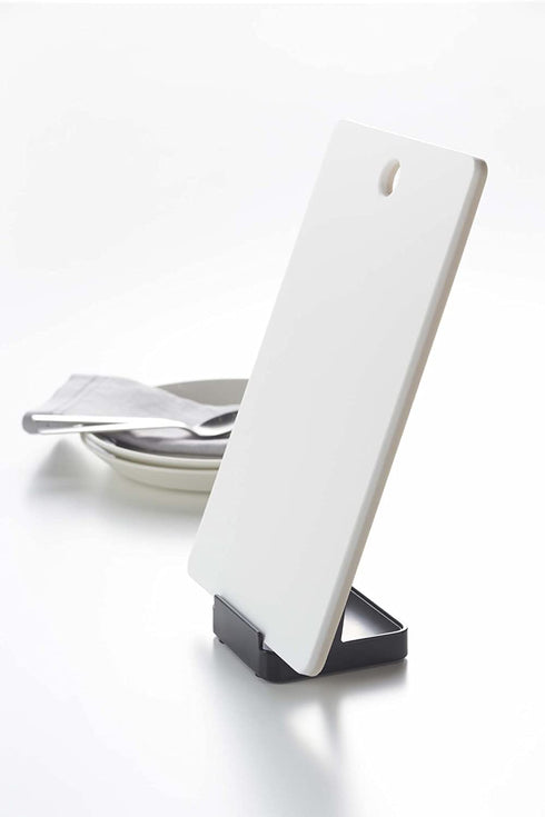 YAMAZAKI Home 2249 Tower Ladle Holder-Lid Stand for Utensils in Kitchen, Black