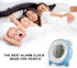 RYHOR-K Alarm Clock for Kids - 7 Color Night Light - Snooze Easy to Set Digital Clock Battery Operated for Bedroom