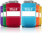 Hello My Name Is - Customizable Can Coolers Party Favor Meeting Fun Way To Introduce Yourself, Multi Colored, 12 Pc