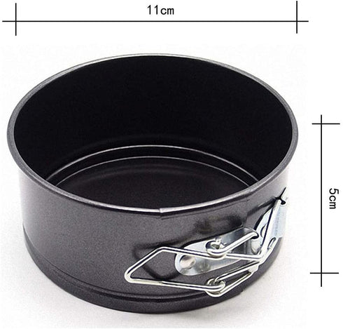 JMXC Set of 4 Mini Non-Stick Springform Pan?Non-stick Springform Pan DIY 4 Inch Shaped Cake Pan