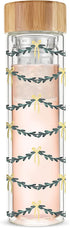 Pinky Up Blair Garland Glass Infuser Travel Mugs, 16 oz, Green