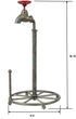Lily's Home Vintage Rustic Kitchen Paper Towel Roll Holder, Country Design Crafted from an Old Spigot, Holds Standard Size Rolls, Green Patina