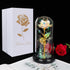 Mother's Day Unique Gift for Women, Galaxy Rose Glass Crystal Flower Gift in Glass Dome with LED Light Mothers Day Birthday Gift Ideas for Mom/Wife/Grandma/Daughters