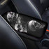 Buybai Skull Center Console Armrest Cover Pad Universal Fit Soft Comfort Center Console Armrest Cushion for Car, Funny Car Armrest Cover