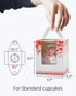 Yotruth Valentines Heart Cupcake Boxes Pink 25 Sets Easy Assembly with Insert (Choice Series)