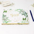 bloom daily planners Wedding Guest Book (120 Pages) Guest Sign-in Book Guest Registry Guestbook - White Cover with Gold Foil, Gilded Edges and Gold Page Marker Hardbound 7" x 9" (Eucalyptus)