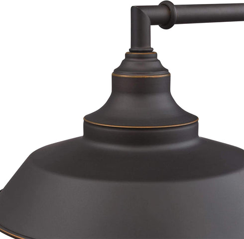 Westinghouse Lighting 6344800 One-Light Indoor, Oil Rubbed Bronze Finish with Highlights Iron Hill Wall Fixture, 1 Sconce, Black
