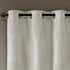 SUNSMART Bentley Total Blackout Curtains Window, Ogee Knitted Jacquard, Grommet Top Living Room Decor, Thermal Insulated Light Blocking Drape for Bedroom and Apartments, 50" x 95", Ivory