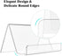 MaxGear Business Card Holder for Desk Acrylic Business Card Display Holders Clear Business Cards Holder Stand 6 Pack Desktop Plastic Name Card Organizer, Capacity: 50 Cards