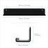 2-Pack 12" Slim Floating Shelves Mount, Adhesive or Screw Mount, for Tablets, Vinyl Records, Picture Frames, Phones, Universal Holder Shelf by Brainwavz (SHELF305 Black)