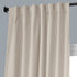 HPD Half Price Drapes VPCH-P Signature Blackout Velvet Curtain (1 Panel), 50 in x 84 in, Neutral Ground