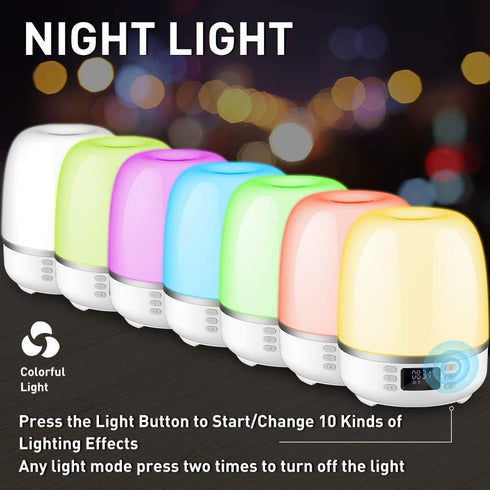 Pofeite Star Projector Galaxy Night Light for Bedroom Ceiling Bluetooth Speaker Alarm Clock FM Radio 360 Degree Rotation with 6 Films Dimmable Warm Light&7 Color Changing Gift Girl Boy Women